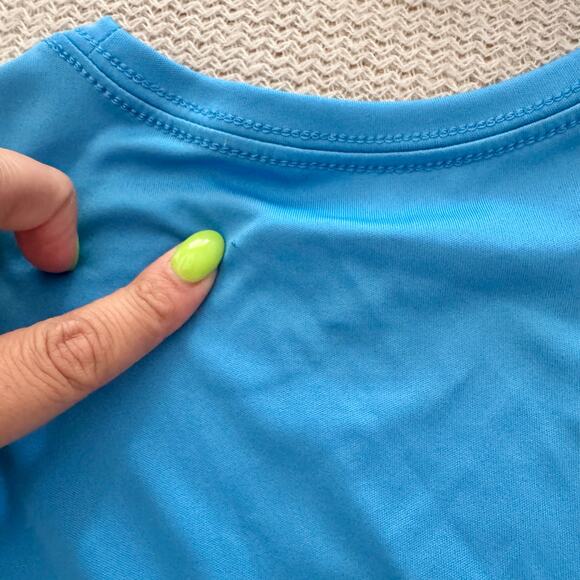 Nike Blue + Pink Short Sleeve Swoosh Abstract Short Outfit Set 2T - Picture 4 of 6